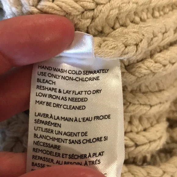 Free people my only sunshine Chunky Knit Tan Sweater Women S relaxed mock neck - Picture 6 of 10